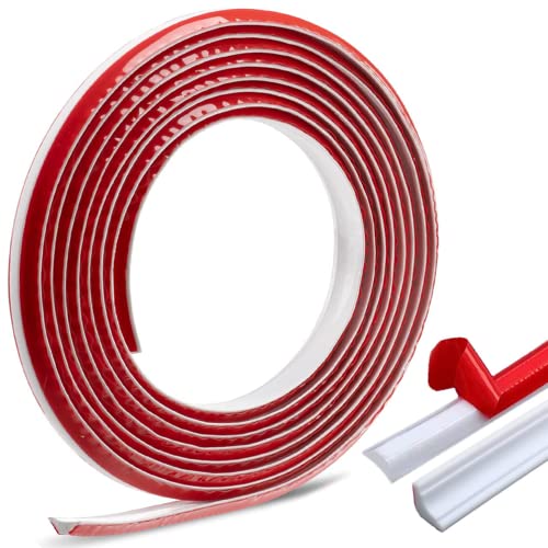 12mm*9mm 5 Meters PVC Quadrant Trim, Self Adhesive Moulding Trim Wall Corner Strip Home Wall Inside Corner Decoration, Caulk Strip Laminate Floor Beading Edging(12 * 9mm-5m)