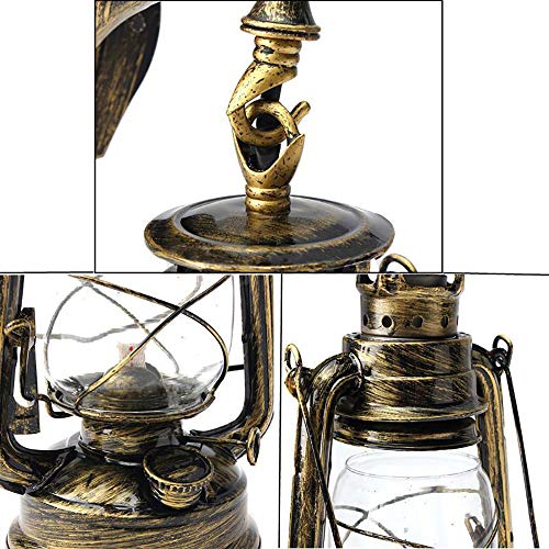 Image of Wall Sconces, Retro Antique Vintage Rustic Lantern Lamp Wall Sconce Light Fixture (Green Bronze - 1 Pcs)