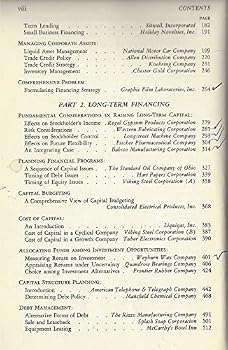 Case Problems in Finance, 1965, Fourth Edition,