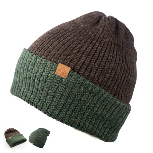 Knitted Reversible Baby Alpaca Beanie