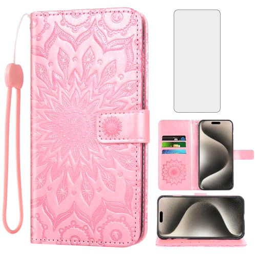 Coque IP 15 Pro Max Asuwish TYHQB or rose finition premium