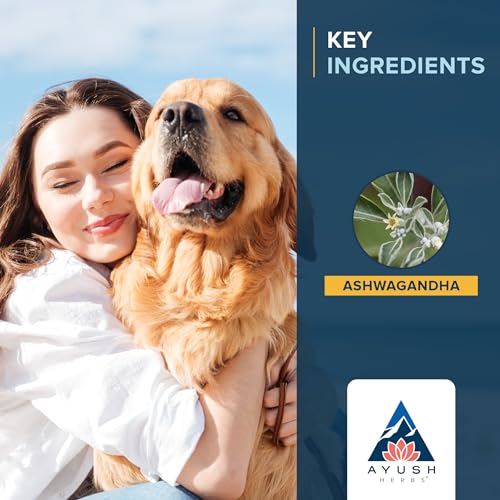 Ayush Pet Ashwagandha Calming Support Chews, Ayurvedic Calming Supplement for Dogs and Cats, Ashwagandha Herbal Supplement, 30 Chews Ayush Pet Ashwagandha Calming Support Chews, Ayurvedic Calming Supplement for Dogs and Cats, Ashwagandha Herbal Supplement, 30 Chews