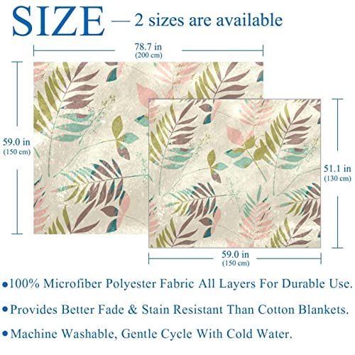 Couverture microfibre polaire 150x200 plaid lit canapé floral