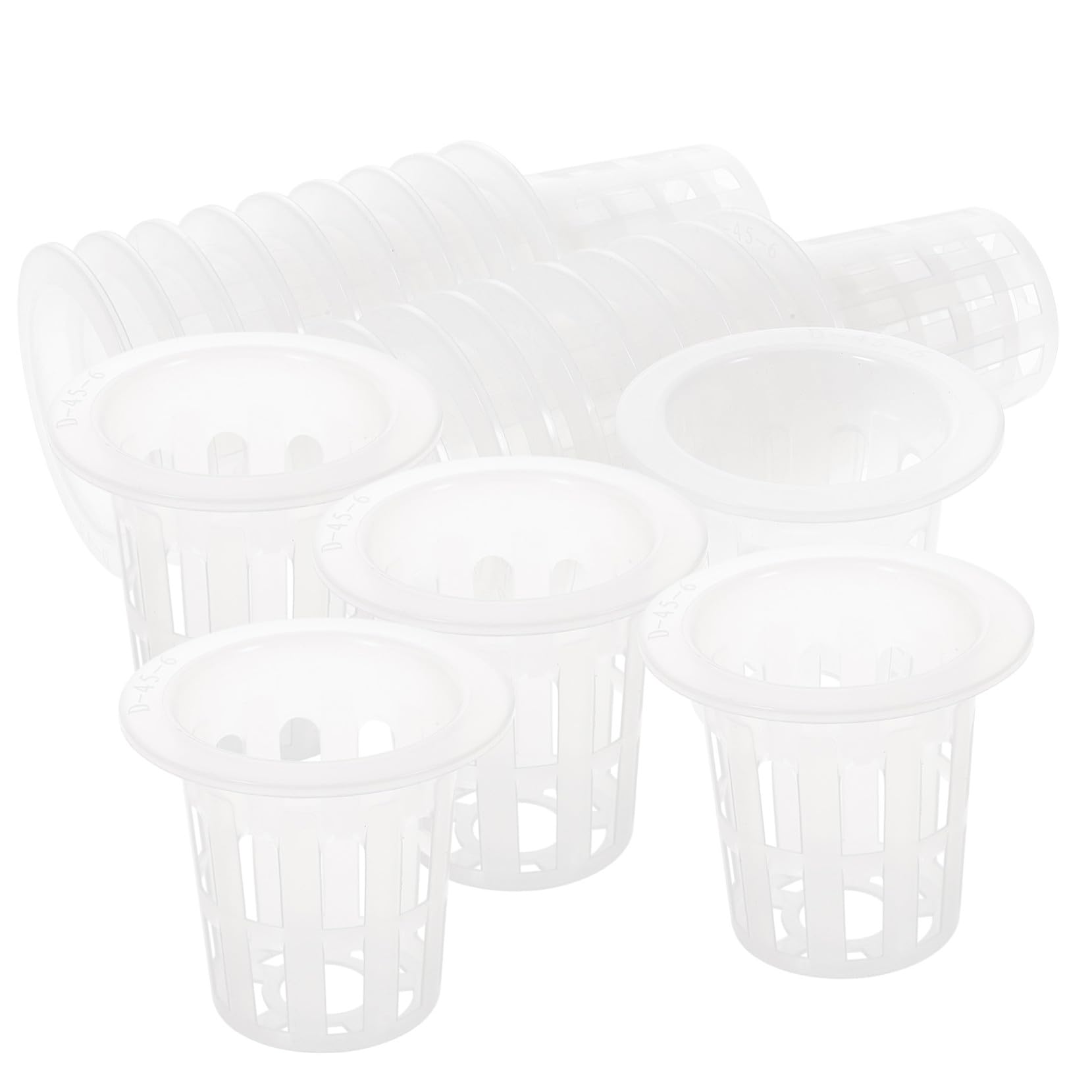 SUPVOX 100 pièces Lot de Paniers de Culture Hydroponique PP Durables Godets Semis Pratiques pour Légumes Fruits et Fleurs Structure Aérée pour Racines Solides et Résistants