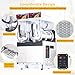 Commercial Slushy Machine 15Lx2 Tanks, Frozen Drink Maker for Margaritas, 85 Cups Slush Cocktail Drink, Smoothie Machine, Stainless Steel Slushy Machine for Bar & Party Slushie Maker, White