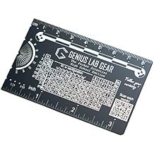 The Pocket Scientist High School Edition - Small Metal Science Ruler Scale, Cool Gadget Mini Multitool, Geek/Nerdy STEM Classroom Student Graduation Gift, Unique 3 Inch Metric Tool - Genius Lab Gear