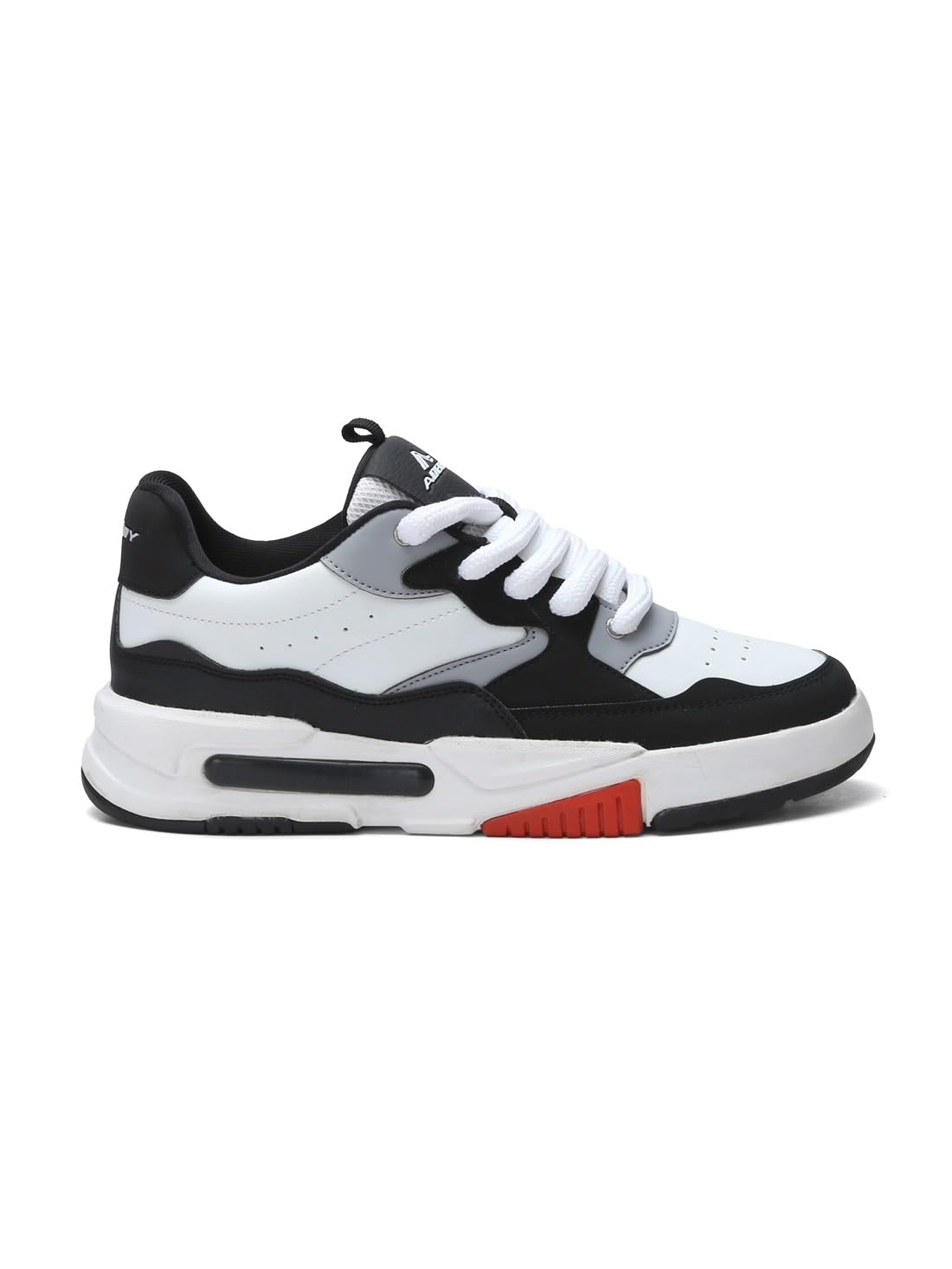ADEBOY Mens Lightweight and Comfortable Lace-Up Skateboard Shoes White/Black (B0D98SZWDS) Amazon Price History, Amazon Price Tracker