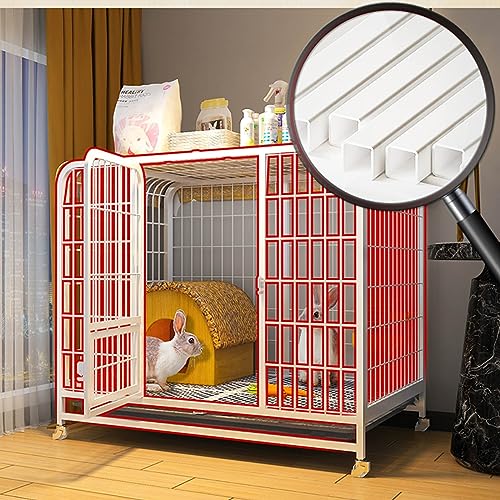 Cage pour petit animal avec sol propre et plateau étanche