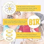 Yellow Daisy Birthday Party Decoration Supplies,Happy Birthday Sign Banner Hanging Paper Kit,for Adults Birthday Party Decorations Shower DIY Hanging - Image 4