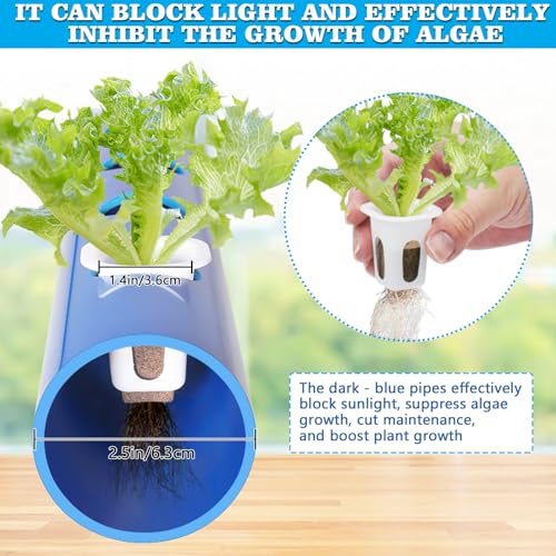 GENORTH A-Type Hydroponics Growing System Kit for Vegetables,Fruits and Herbs,72 Plant Sites and Food-Grade PVC-U Pipes,Suitable for Indoor and Outdoor,New by GENORTH - Image 2