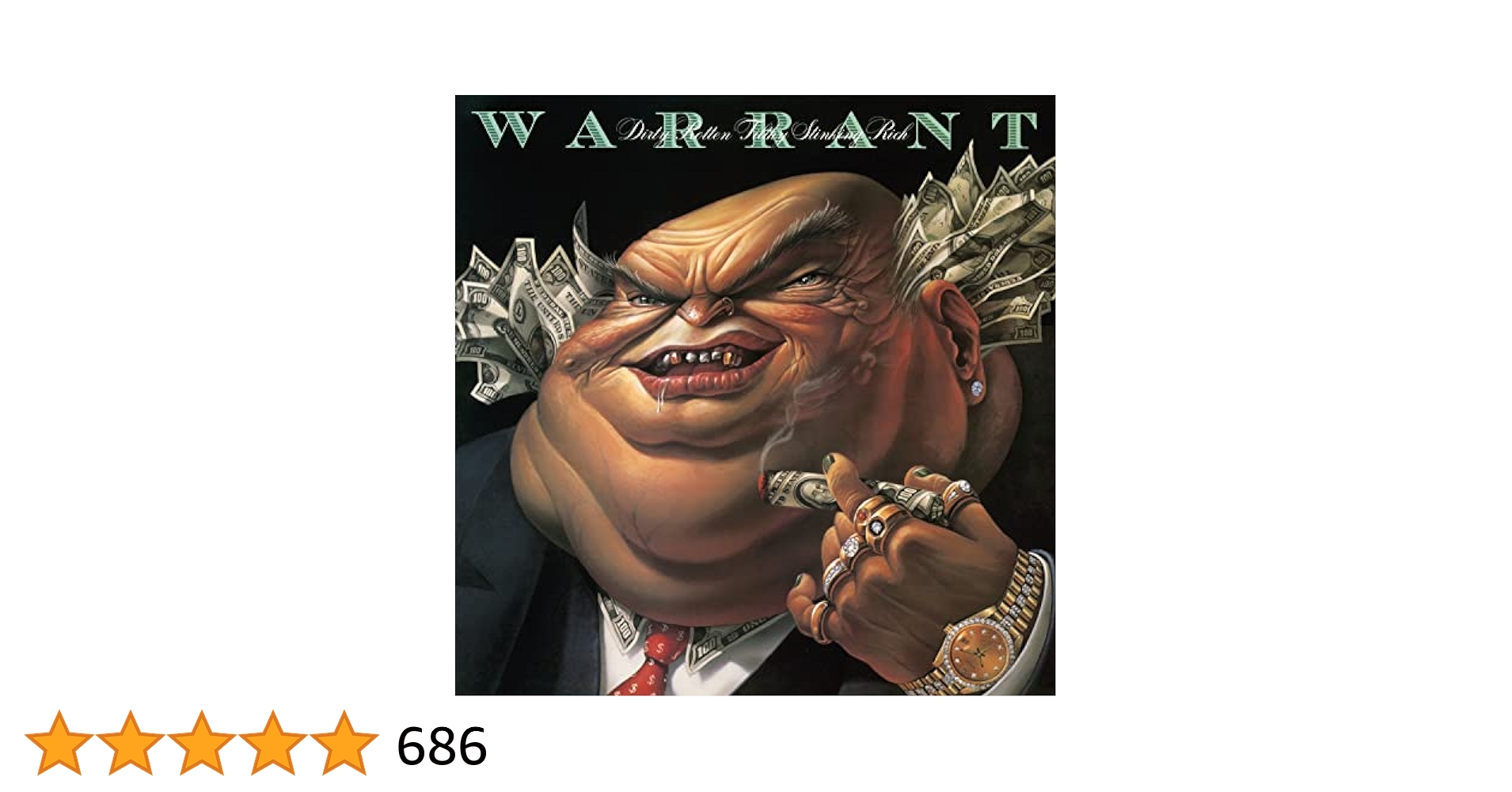 WARRANT DirtyRottenFilthyStinkingRichスコア Warrant - Dirty Rotten Filthy Stinking Rich - 180-Gram Black