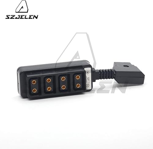 Miniatura 2 de SZJELEN Ultrashort D-tap a 4 puertos D-tap P-tap Cable divisor para fotografía de alimentación, divisor de cuatro vías Dtap