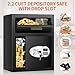 2.6 Cuft Depository Safe for Business with Quick Place Drop Slot, Cash Drop Safes with Digital Combination LCD Display and Anti-Fishing, Security Drop Safe for Cash, Mail, Checks, Document