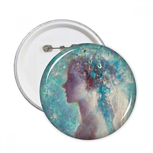 XJJ Peinture à l'huile bouton insigne multicolore pour décoration vêtement