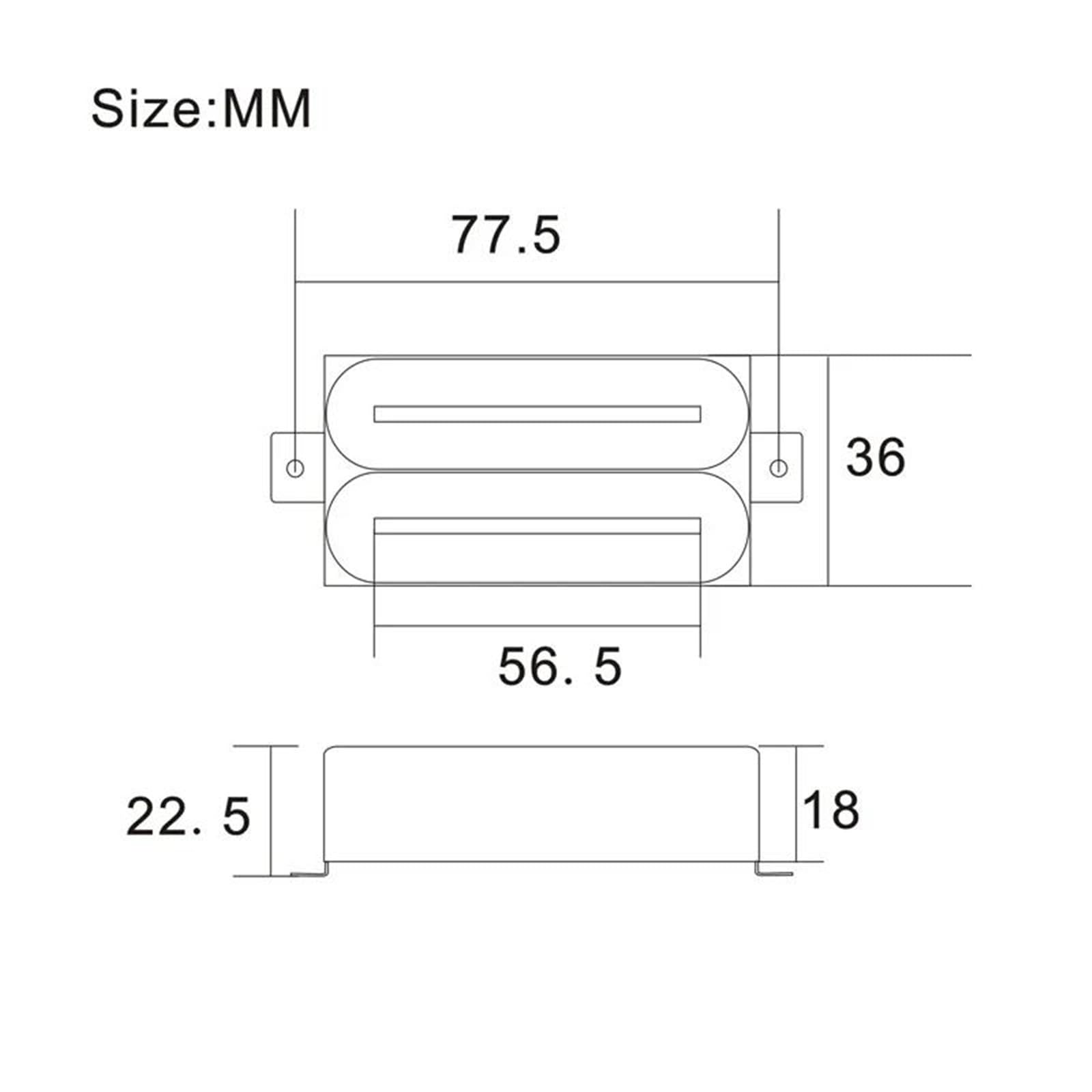 Amantes de la música Pastilla Para Guitarra Eléctr Guitarra Eléctrica Humbucker Doble Bobina Pastilla De Puente De Guitarra De Doble Carril Con Poste De Acero De 57mm Negro Verde Rojo(Pink)
