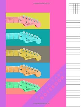 GUITAR TABS NOTEBOOK: Blank guitar tab sheet music notebook