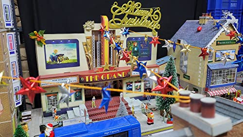The Citybuilder Multiplex Low Relief Led Cinema Cardboard Model Making Kit - O Scale Model Railroad Building #TOP5