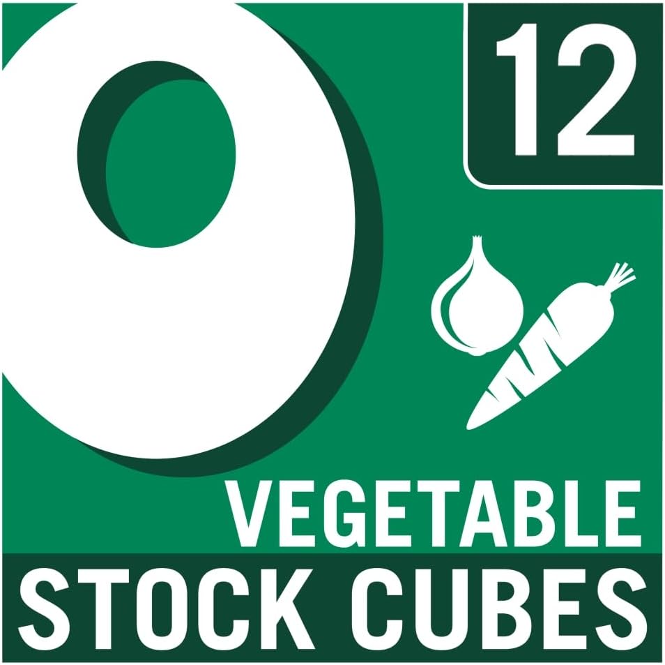 OXO 12 Full-Bodied Flavour Vegetable Stock Cubes, 71 g (Pack of 1)