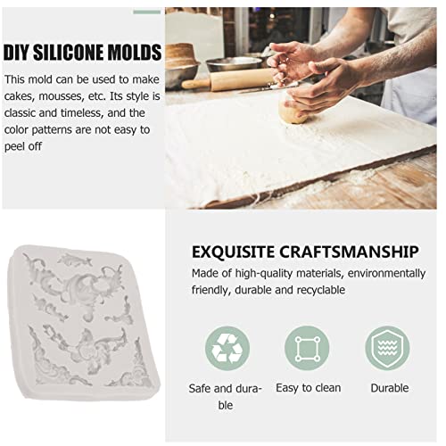 EXCEART Silicone Mold for DIY Baking Baroque Style Cake and Fondant Molds Perfect for Unique Desserts and Floral Decorations - Image 3