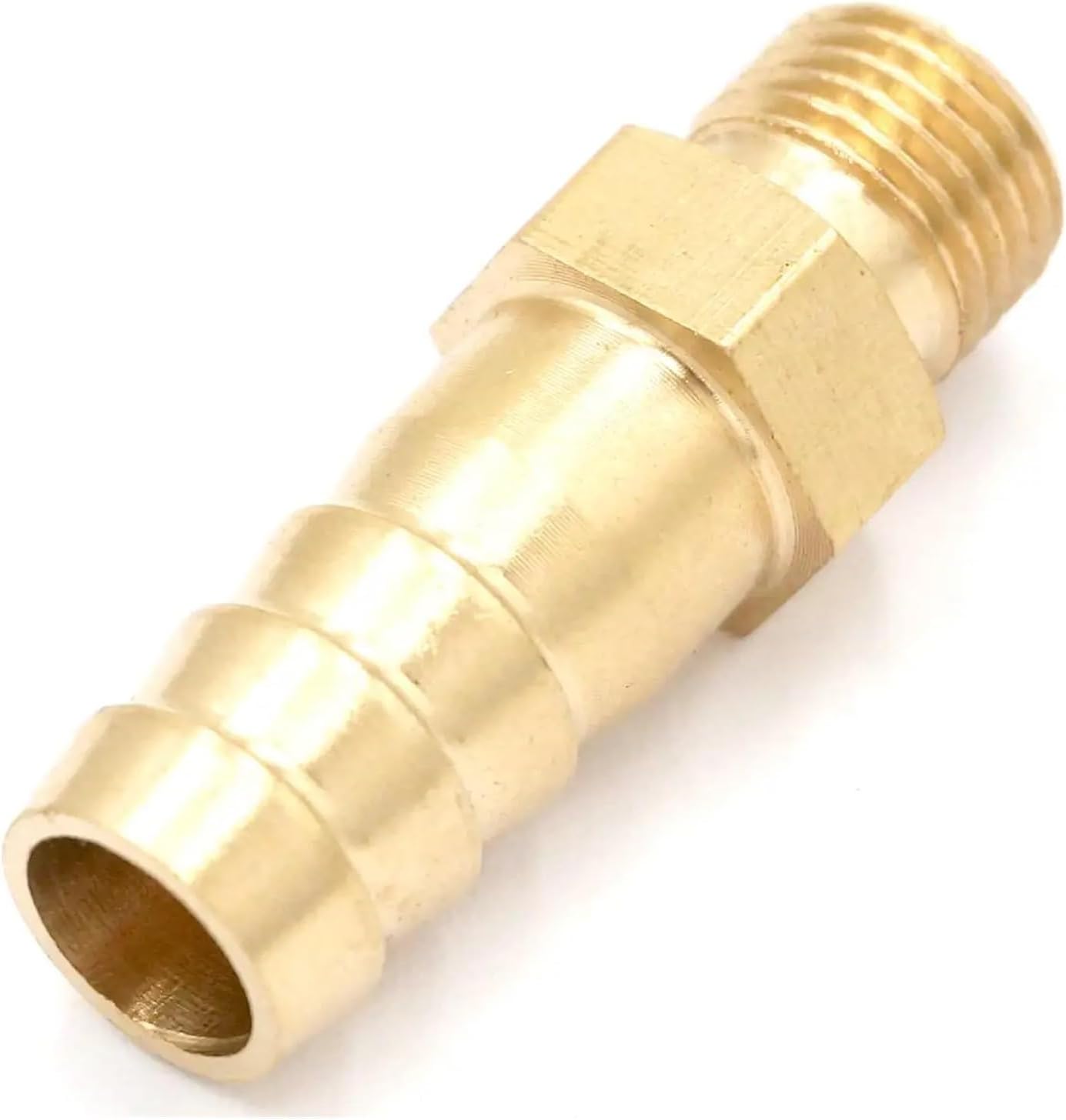 LOT 5 Hose I/D 10mm - M12x1.75 Male Thread Brass Tube Connector Barbed Fitting Fuel Gas Water Plumbing Fittings