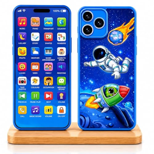 Image of Kids Phone - Rechargeable Toy for Kids with 24 Learning Modes | Talking Dummy Mobile for Boys & Girls Age 2-12 | Educational Mobile Phone Toy with, Music & Games Phone I Phone