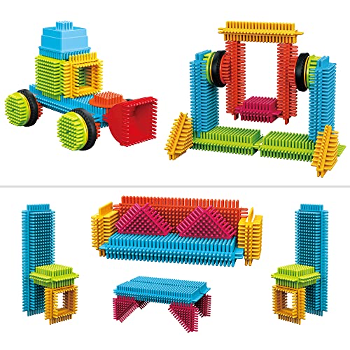 Contixo Stem Building Toys, St7 244 Pcs Bristle Shape 3D Tiles Set Construction Learning Stacking Educational Block, Creativity Beyond Imagination, Inspirational, Recreational Toy For Kids Ages 3-8 #TOP7