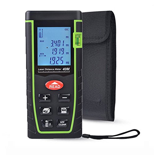 Preisvergleich Produktbild ieGeek Laser Entfernungsmesser Professional 40M mit LCD Hintergrundbeleuchtung