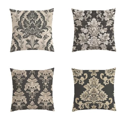 Housse coussin 50x50cm impression double face style bohémien chic - 2