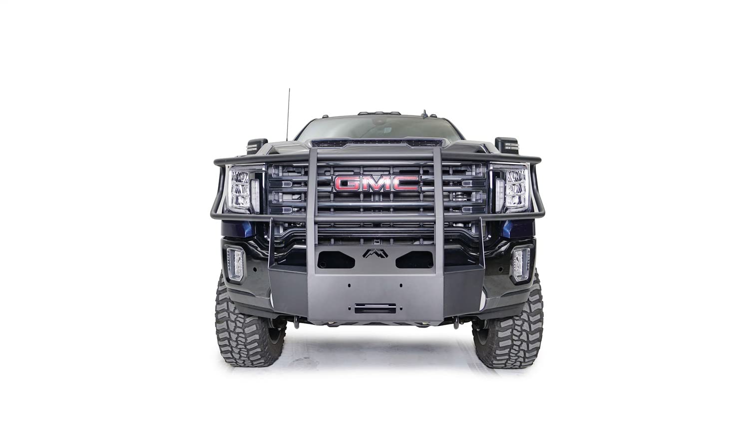 FAB FOURS GM20-N5070-1 Winch Mount fits 20-23 GMC Sierra 2500 HD - 2 Stage Black Powder Coat