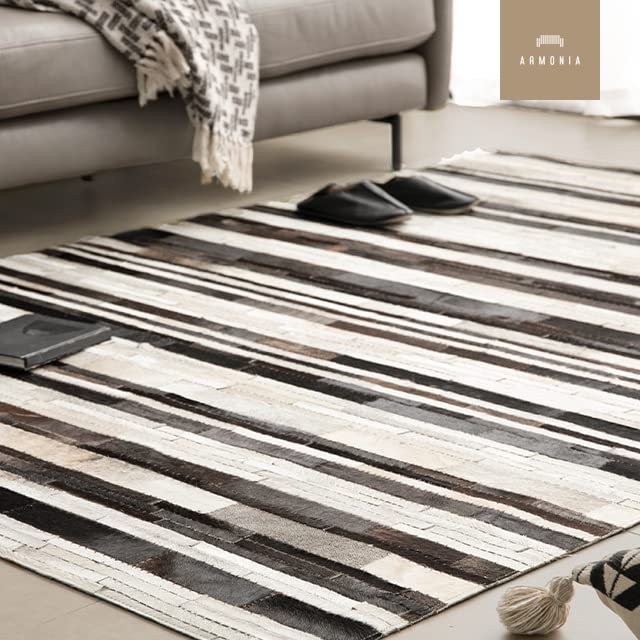 Amazon | アルモニア (Armonia) ラグ 絨毯 牛革 開梱設置付き