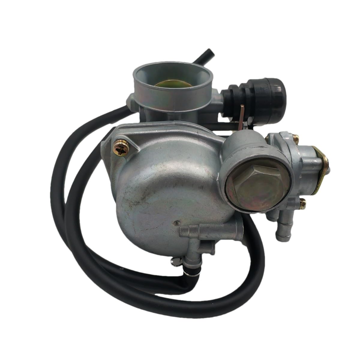 Części motocyklowe PZ17 gaźnik motocyklowy 17mm dławik ręczny z przełącznikiem paliwa Petcock być kompatybilny z dla Honda C70 C90 Części motocyklowe