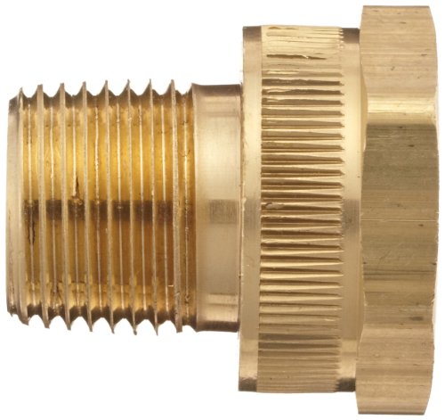 Adaptador de latón Dixon Valve BMA974 para reducción de rosca hembra 3/4 a 1/2 3