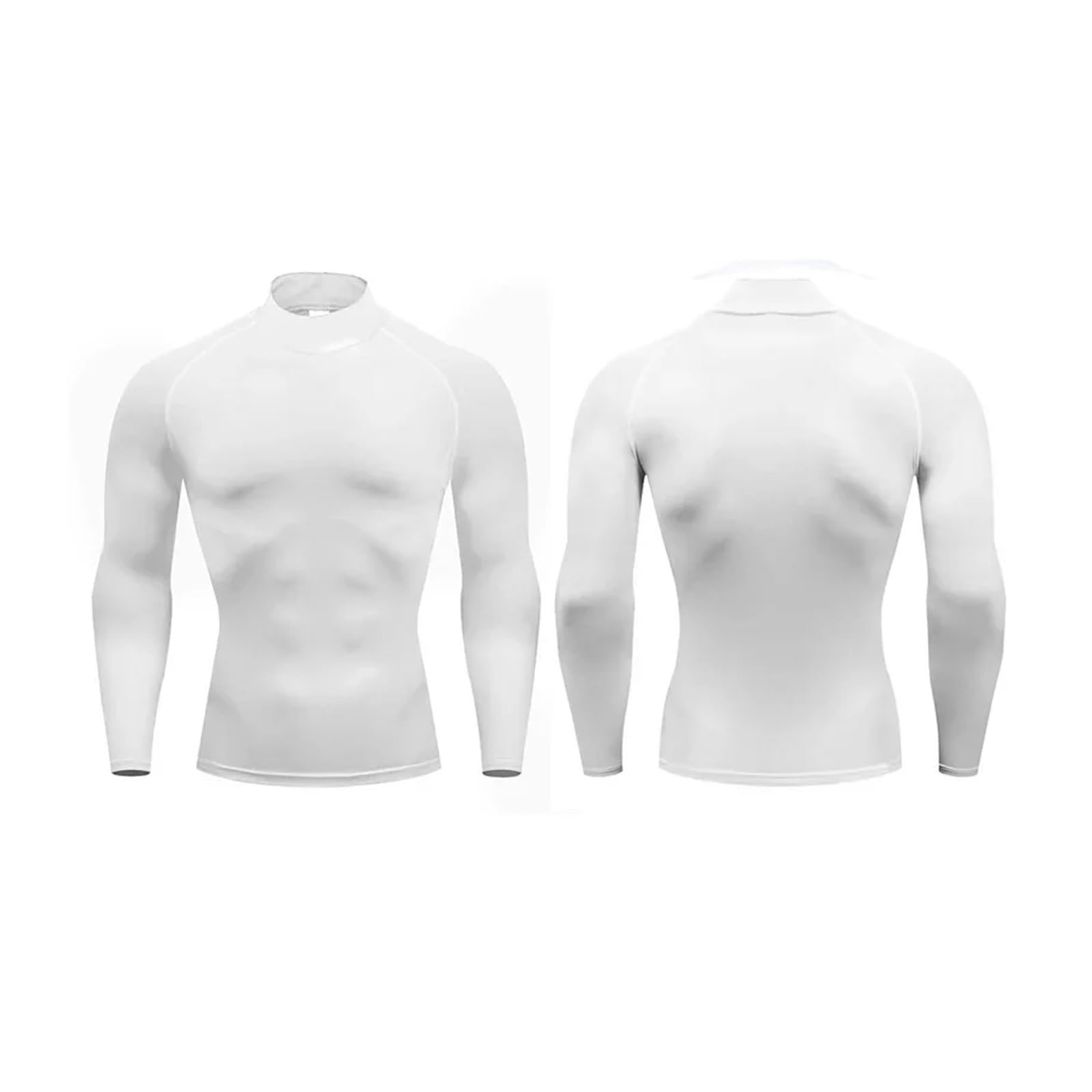 Functional Shirt Hommes Chemises de Course Compression à Manches Longues Chemises de Sport Fitness entraînement serré Jogging t-Shirts vêtements de Sport séchage Rapide(Black,XX-Large)
