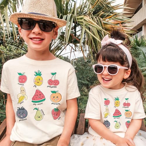 Cute Fruits Of The Spirit Toddler Shirt - Christian Kids Sunday School Preschool Clothing - Boho Natural Toddler & Youth Tee2