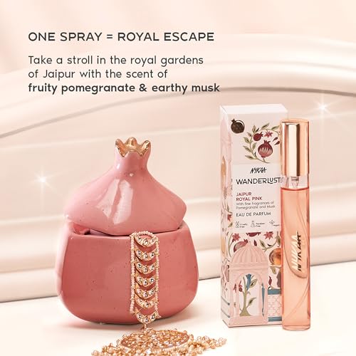 Image of Nykaa Wanderlust Jaipur Royal Pink Eau De Parfum I Travel size, mini Perfume for Women - 16 ml I Tuberose and Red fruits Perfume | Long-Lasting, Travel‐Friendly, Vegan,Paraben‐Free, IFRA Certified