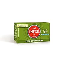 Thé Infré, Tè Verde Deteinato, Confezione da 23 Filtri, Gusto Delicato e Fresco, Sentori Aromatici Fruttati e Speziati, Senza Caffeina.