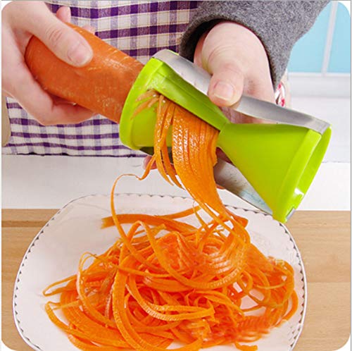 Rayhoo Kitchen wire cutter spiral slicer spiral funnel chipper rotating hourglass cutter Vegetable