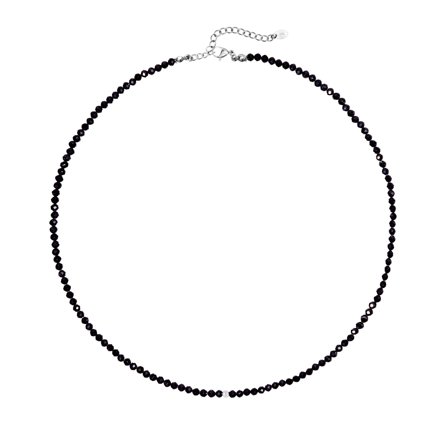 BERGERLIN collar de piedras naturales genuinas con cuenta de plata de ley 925 o cuenta chapada en oro - collar de perlas de filigrana para mujer con cierre y certificado de autenticidad