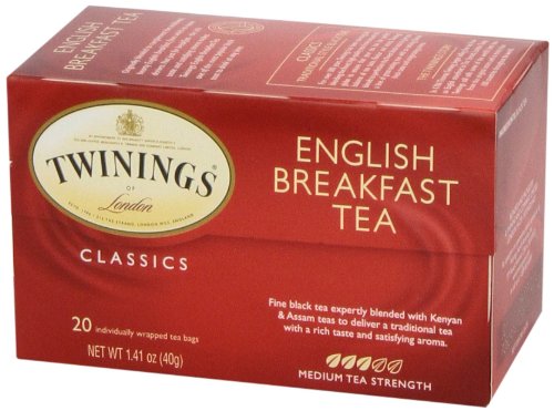 Twinings of London English Breakfast Black Tea, 20 ct