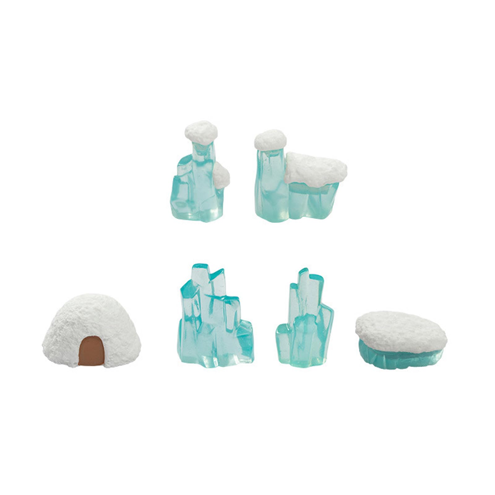 Tsophreniq Realistic Penguins Polars Bear Action Model with Icebergs Ornament Microlandscape Decors Arctics Animals Figurines Realistic Penguins Polars Bear Action Model