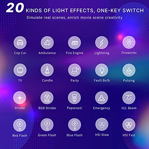 VL120 RGB Mini luz de vídeo LED 2500K-9000K luz de Preenchimento de Fotografia Dimmable CRI95 + 20 E