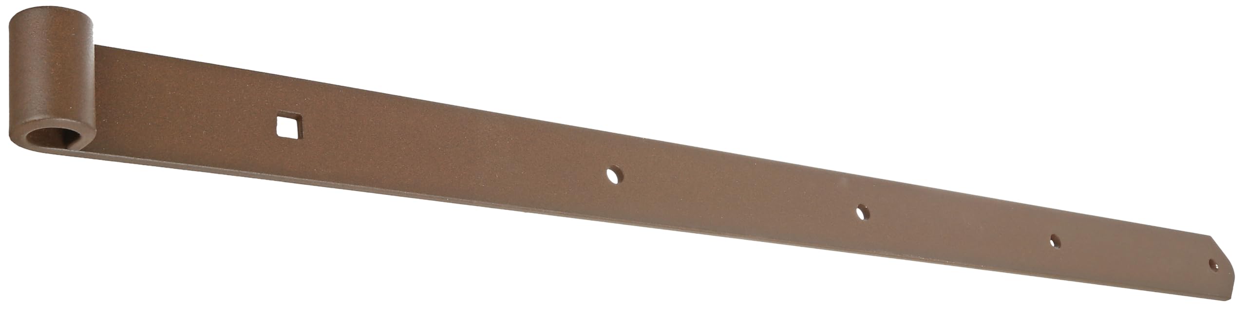 Alberts 822095 DURAVIS®Penture | droite, bout arrondi | couleur rouille, à couche duplex | gond Ø 16 mm | taille 800 x 45 mm | kit de 4