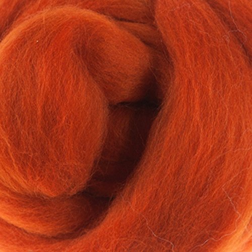 Extra Fine Merino One Ounce Roving Assorted Yellow, Orange, and Red Colors for Felting (Pumpkin)