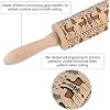 Christmas Wooden Rolling Pins, Xmas 3D Reindeer Shape Decor Embossing Rolling Pin,Christmas Patterned Rolling Pin Baking Tools (Christmas Reindeer)