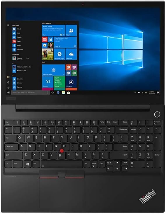 Lenovo ThinkPad E15 15.6 Laptop: Intel 10th Gen i7-10510U 4-Core, 16GB RAM, 512GB NVMe SSD, 15.6 FHD 1920x1080 IPS Screen, Fingerprint, Win 10 Pro, Black