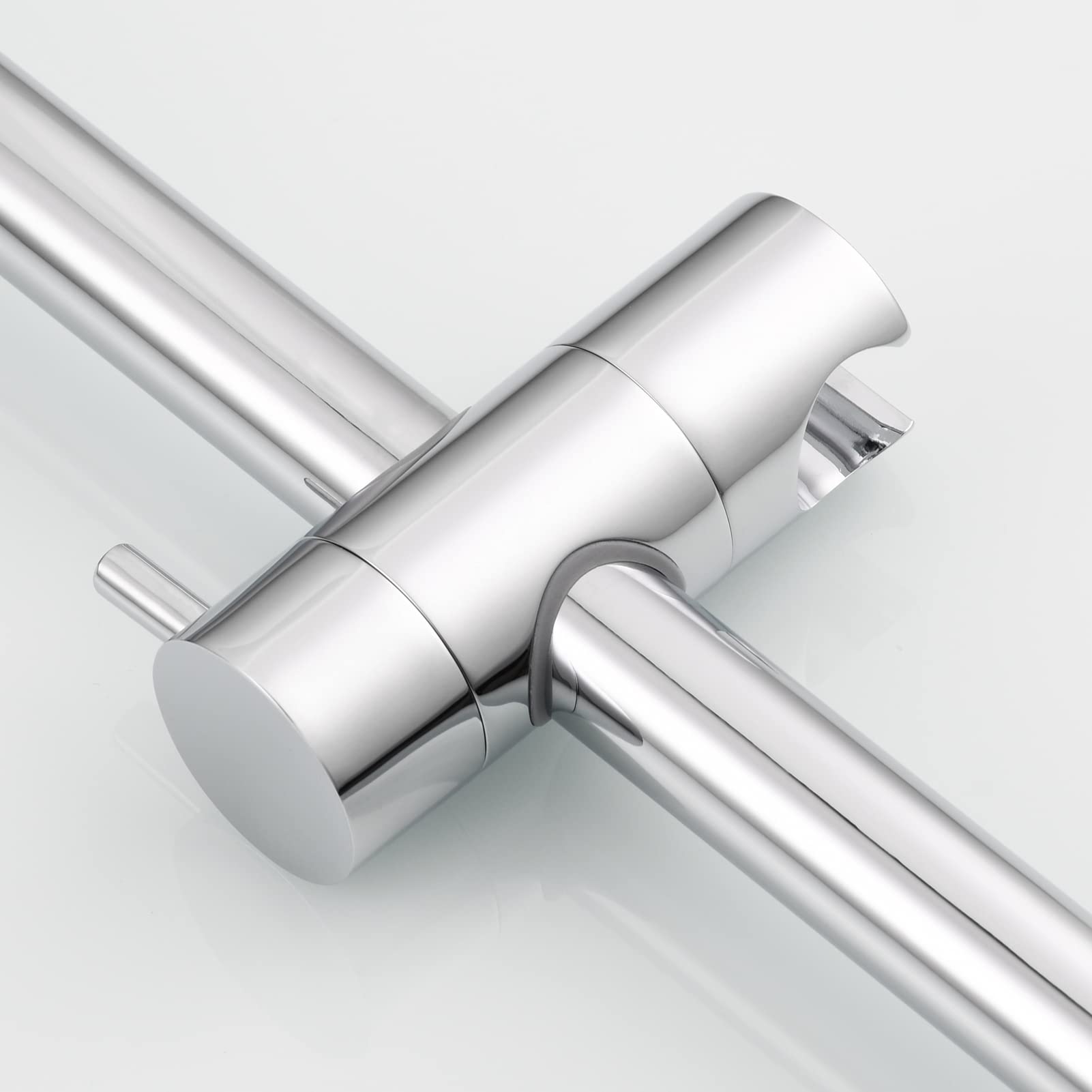 Tecmolog Asta Doccia Acciaio Inox 75 cm Saliscendi Doccia Regolabile per Bagno, Cromo, BC4043-35