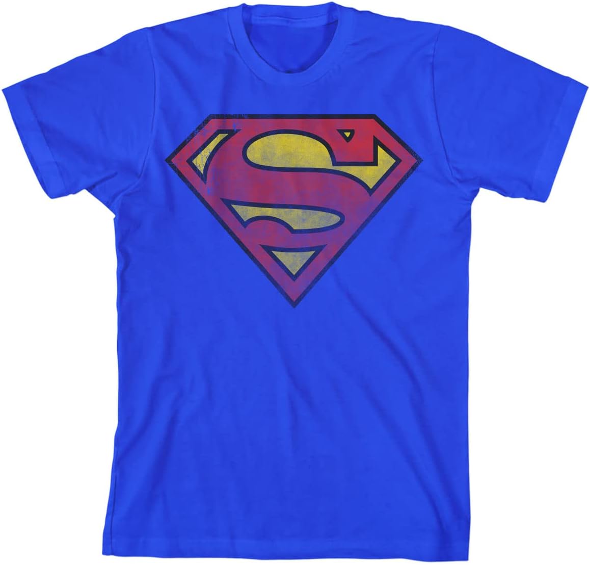 Superman Classic Logo Boy's Royal Blue T-Shirt