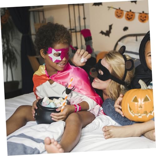 HOMSFOU 50 pitillos de papel para fiesta Halloween miniatura 6