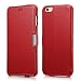 iPhone 6s / 6 Case, Benuo [Luxury Series] [Slim Style] Genuine Leather Folio Flip Corrected Grain Leather Case with Magnetic Closure for iPhone 6 / iPhone 6s 4.7 inch (Red)