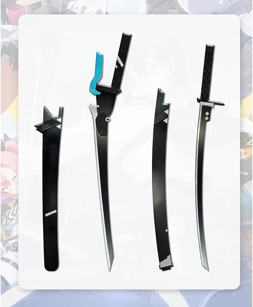 浅羽悠真 小道具武器フルセット 発光可能 浅羽悠真 武器 双剣＆鞘セット 発光仕様 ゼンゼロ】悠真ガチャは引く